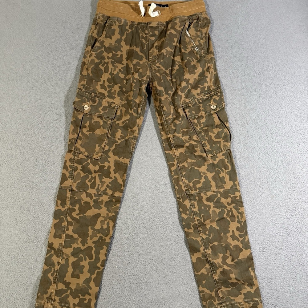 Vintage Lucky Brand Pant Mens Large Cargo Jogger Duck Camo Elastic Waist Outdoor